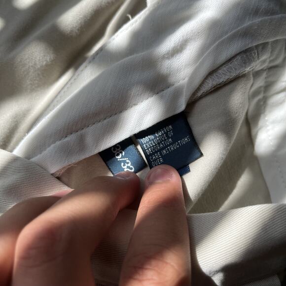 Polo Ralph Lauren Pants Mens 36x32 white Straight Fit Chino Casual - Picture 4 of 8